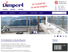 Tablet Screenshot of dimperl-ingolstadt.de